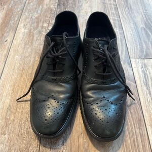 Cole Haan Zerogrand Black Perforated Oxfords
